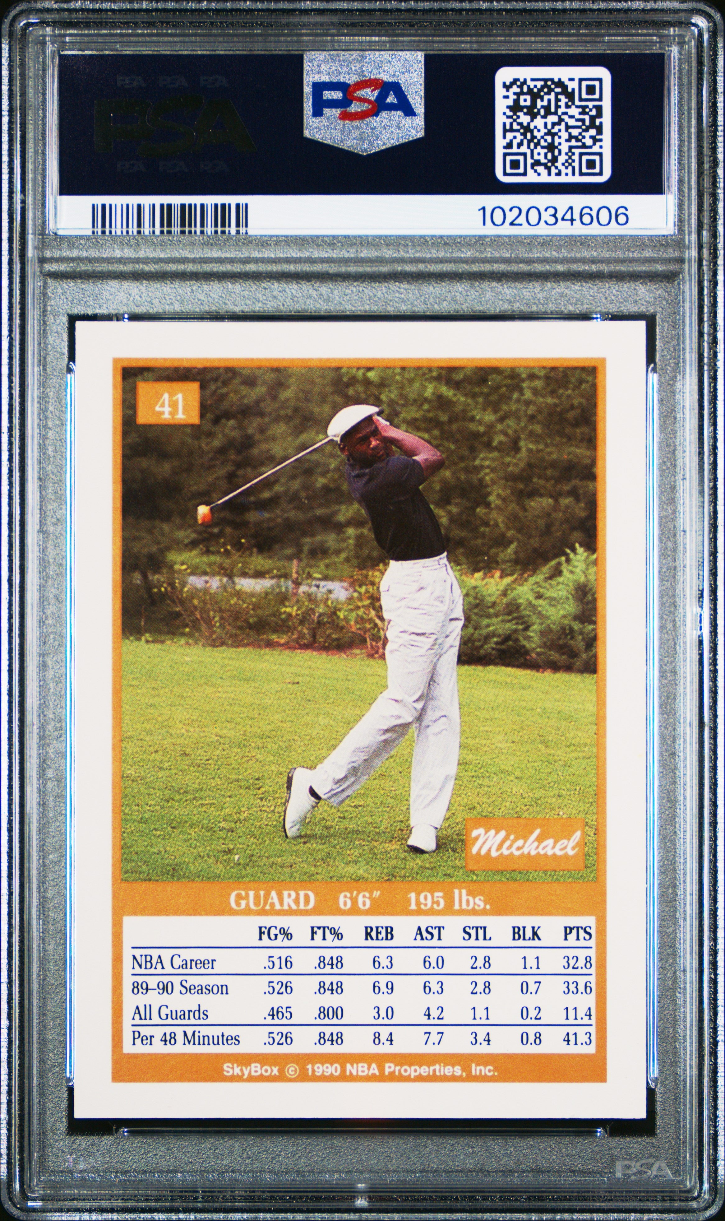1990 Skybox Michael Jordan #41 PSA 9