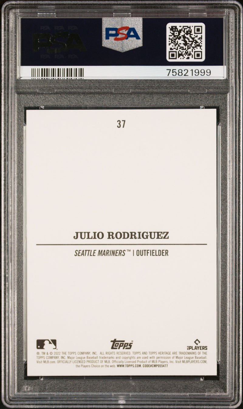 2022 Topps Heritage 1973 Topps Venezuela Stamps Julio Rodriguez
