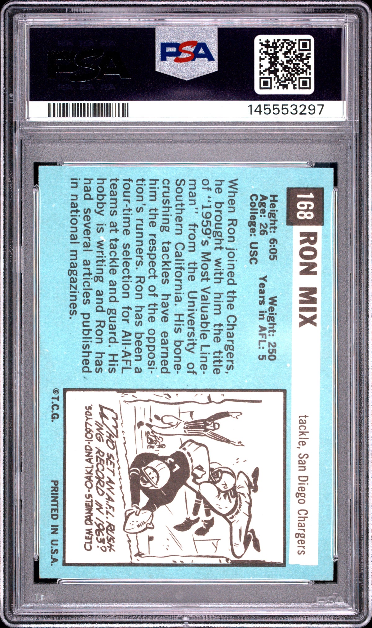 1964 Topps Ron MIX #168 PSA 8