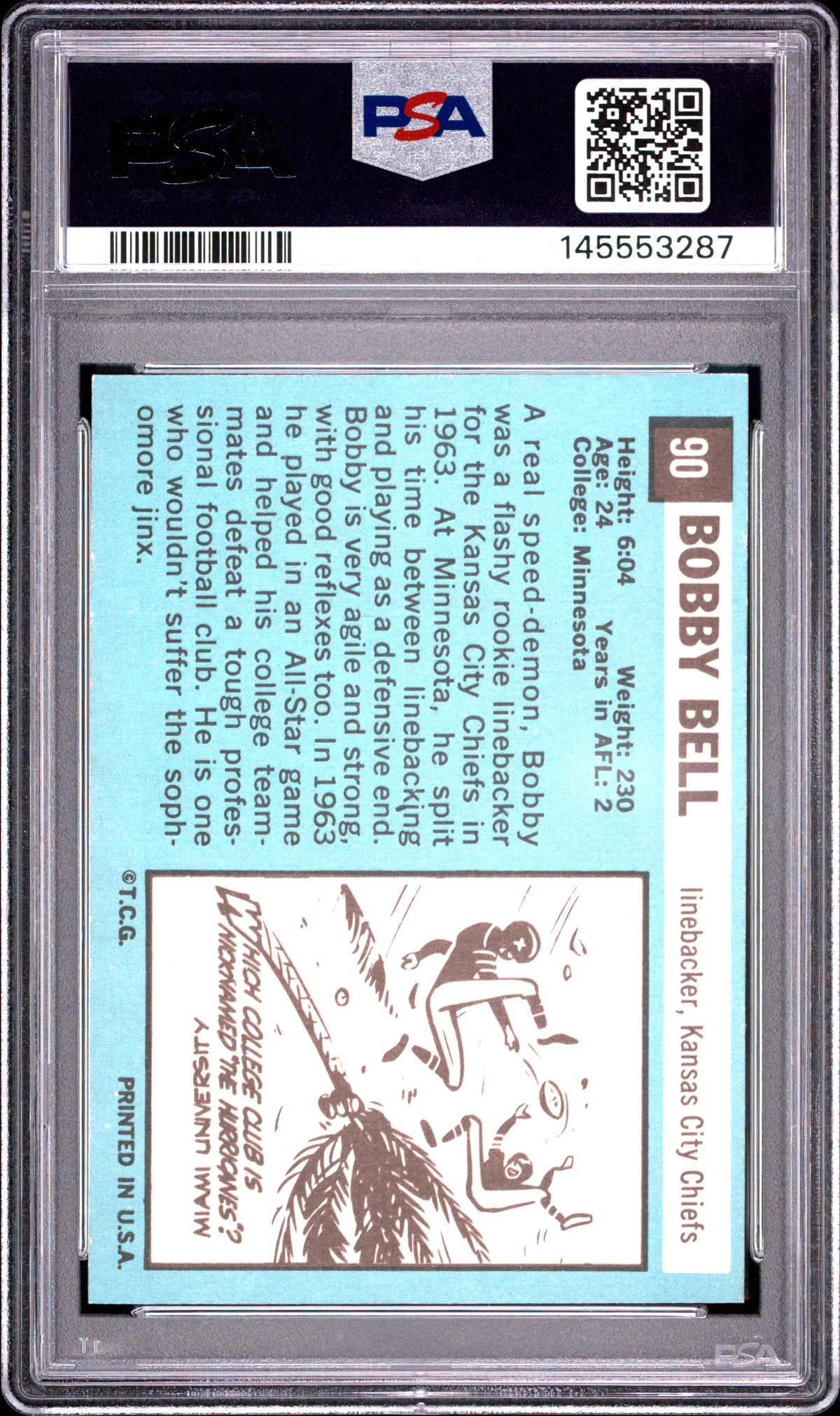 1964 Topps Bobby Bell #90 PSA 7