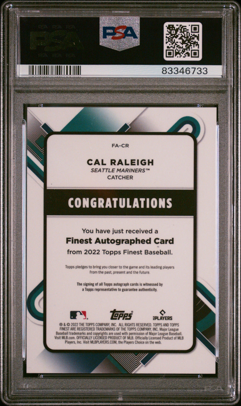 2022 Topps Finest Finest Autographs Cal Raleigh