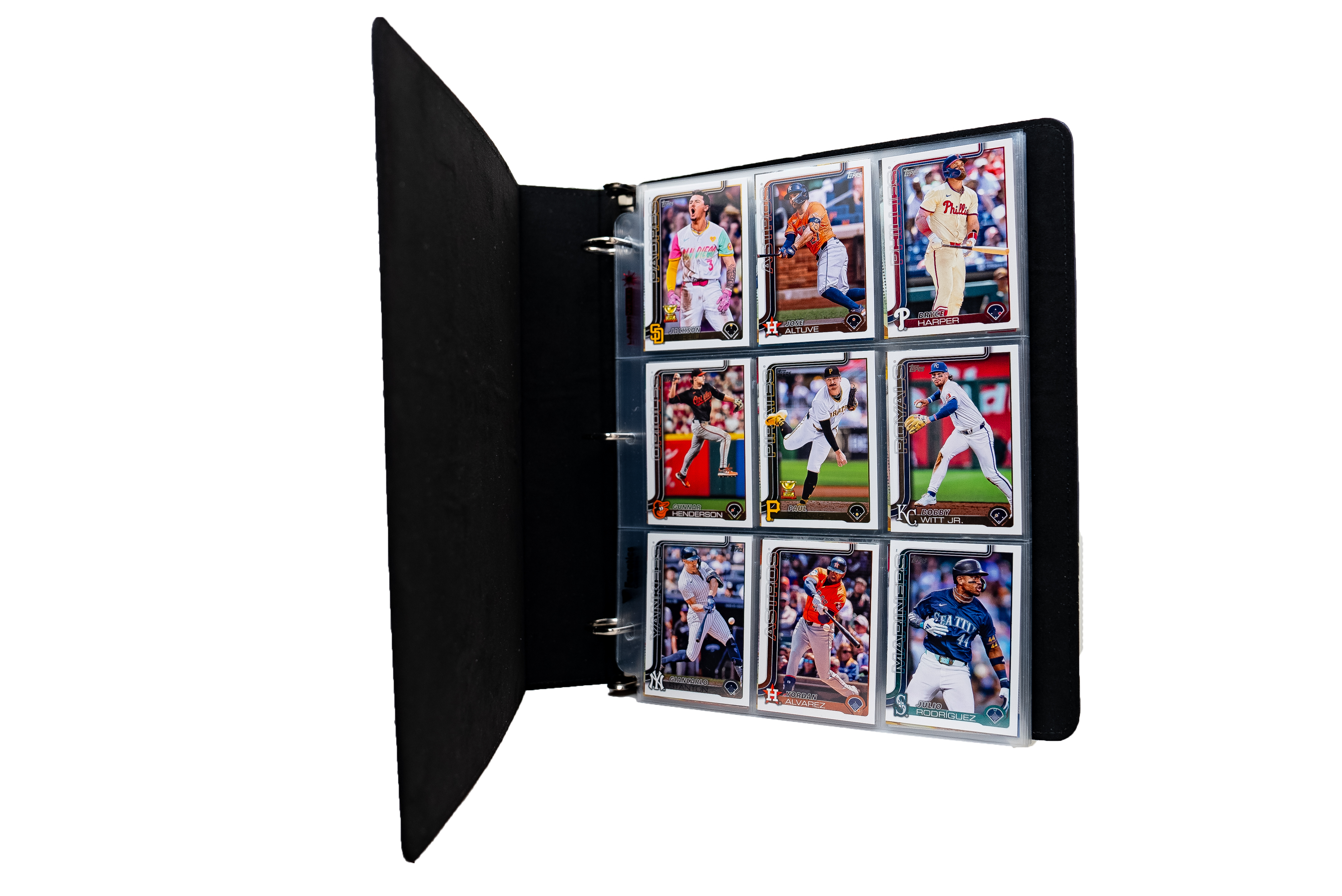 BUNDLE 2025 Topps Series 1 Official Collectors Binder with 40 9-Pocket Pages - Collecting Supplies