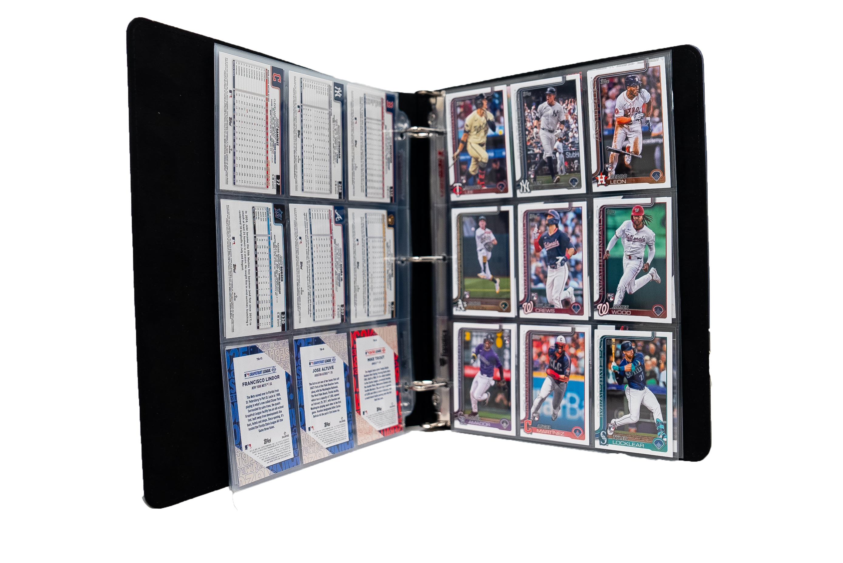 BUNDLE 2025 Topps Series 1 Official Collectors Binder with 40 9-Pocket Pages - Collecting Supplies