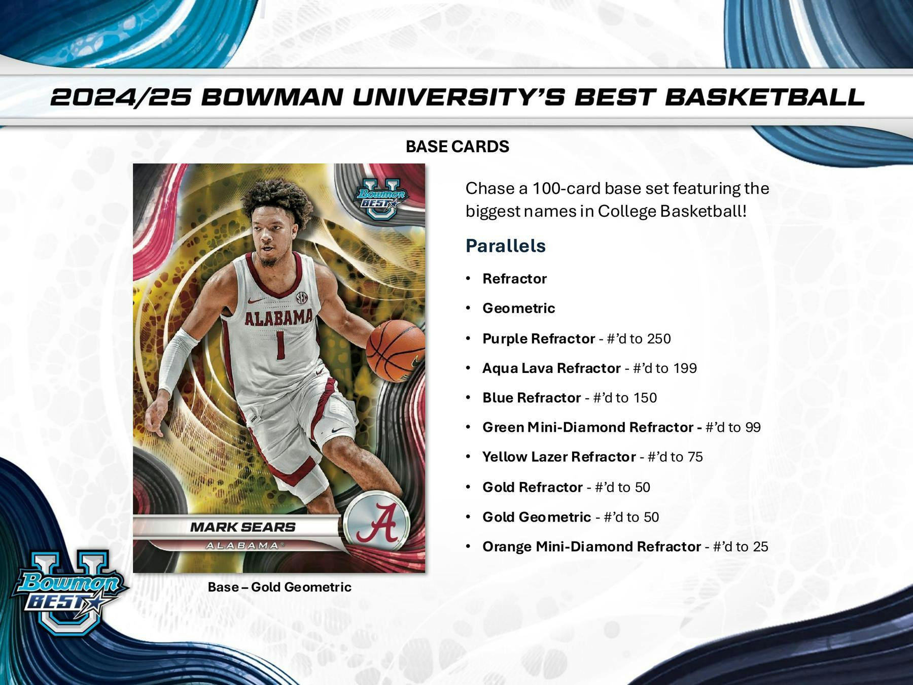 2024/25 Bowman University Best Basketball Hobby Box (4 Autos) Cooper Flagg / Boogie Fland
