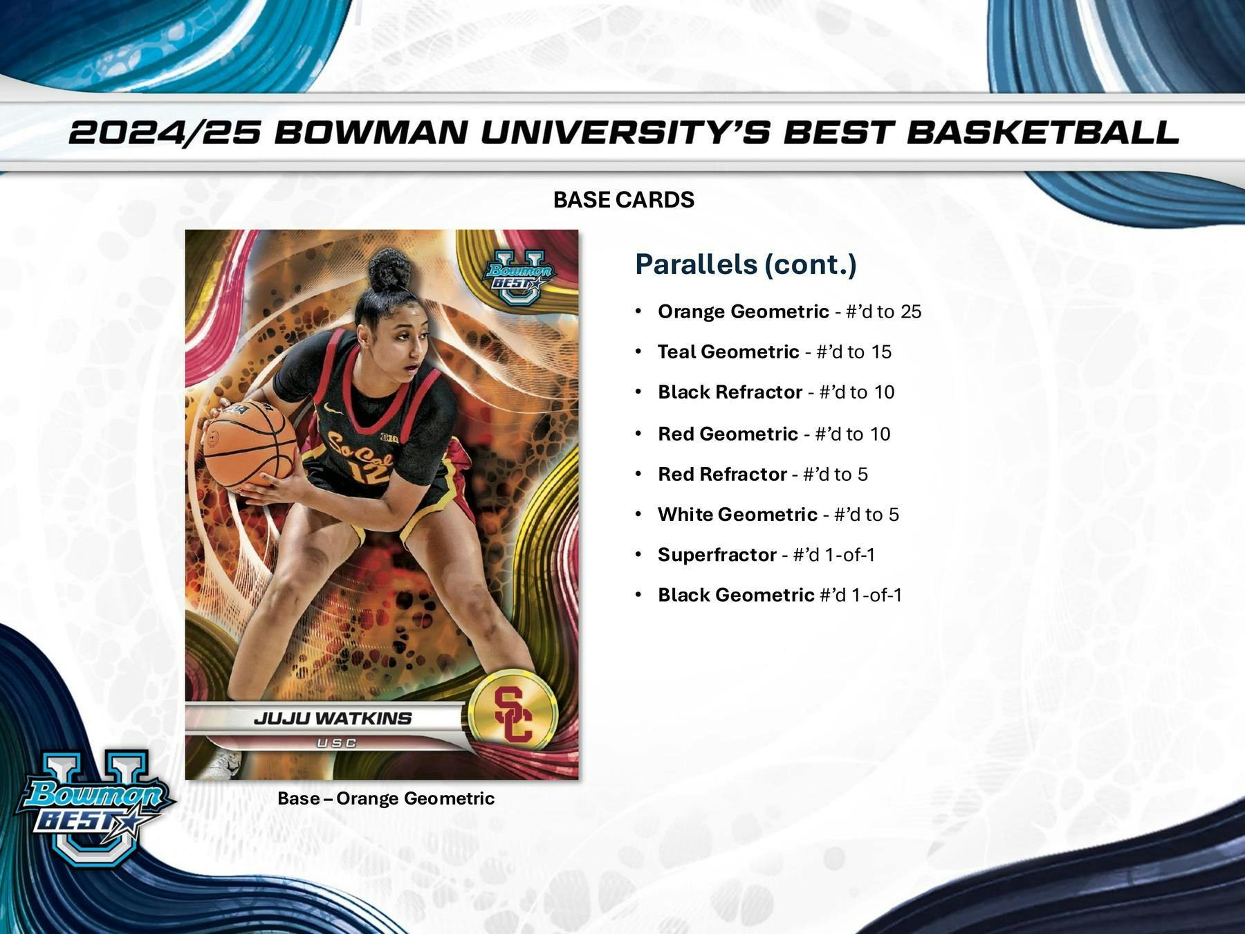 2024/25 Bowman University Best Basketball Hobby Box (4 Autos) Cooper Flagg / Boogie Fland