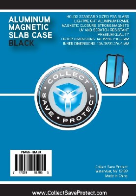 Black - Magentic Aluminum PSA Slab Case