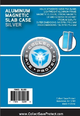 Silver - Magentic Aluminum PSA Slab Case