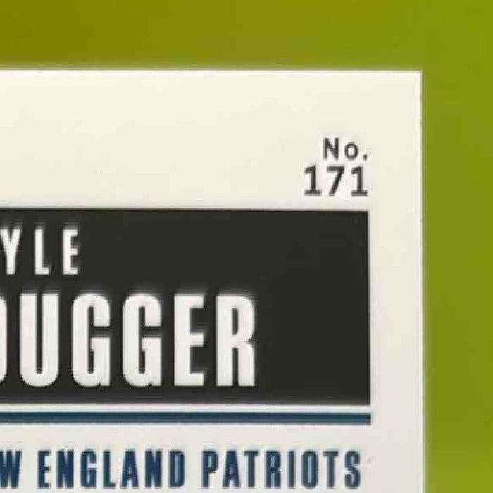 2020 Contenders Kyle Dugger #171 Auto RC Rookie Ticket New England Patriots - Sports Cards