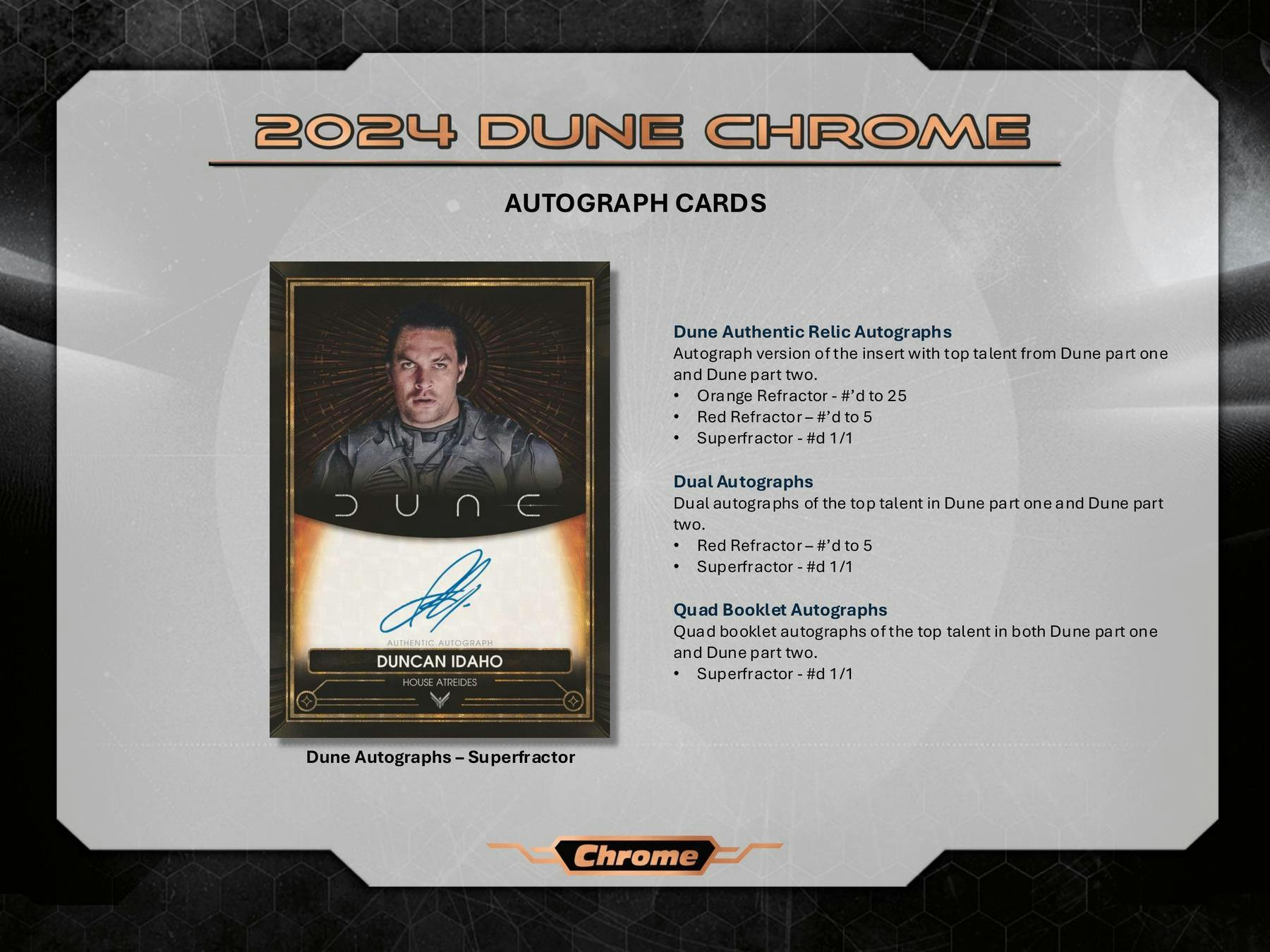 Dune Chrome 7-Pack Blaster Box (Topps 2024) - Trading Cards