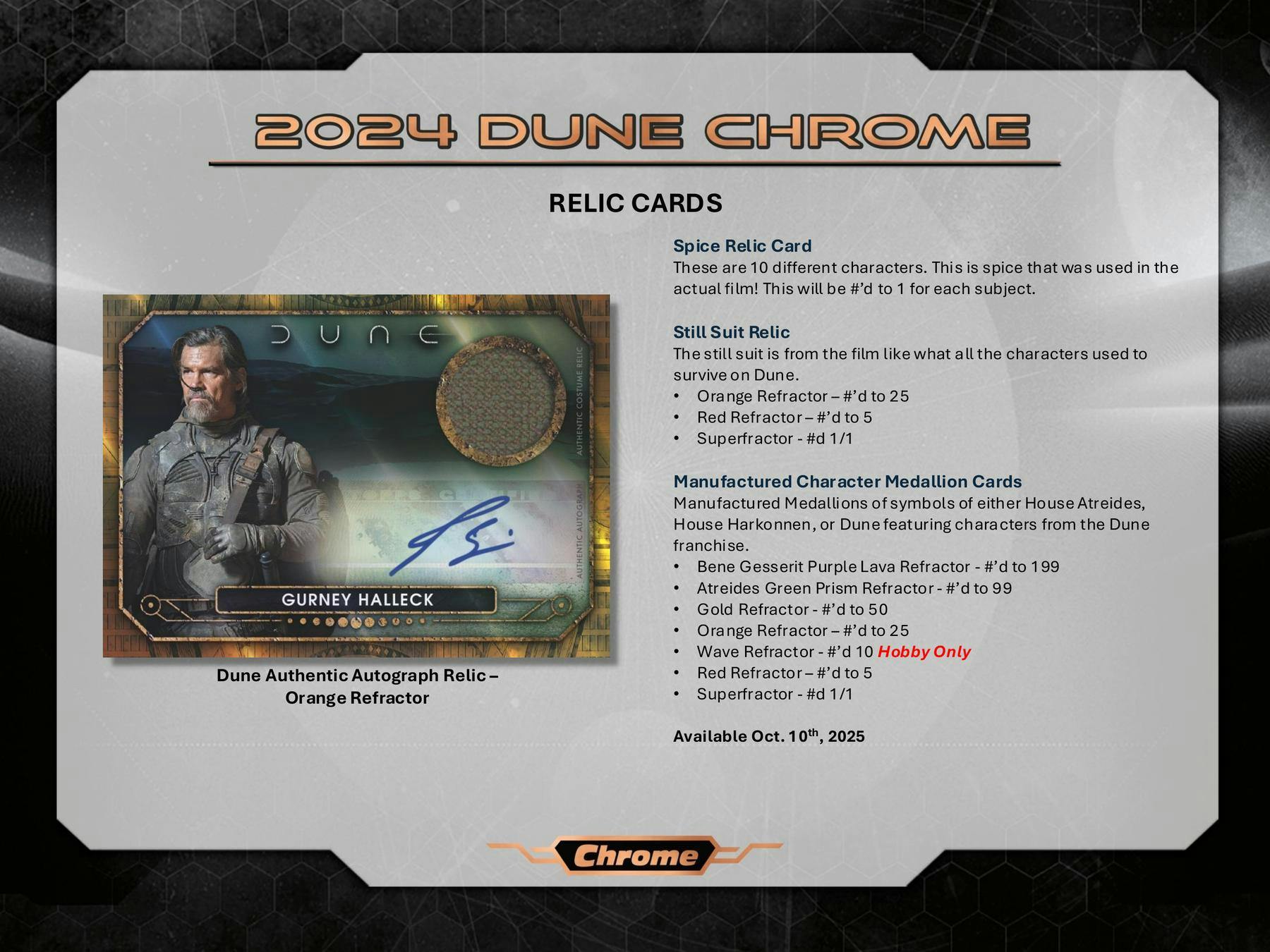 Dune Chrome 7-Pack Blaster Box (Topps 2024) - Trading Cards