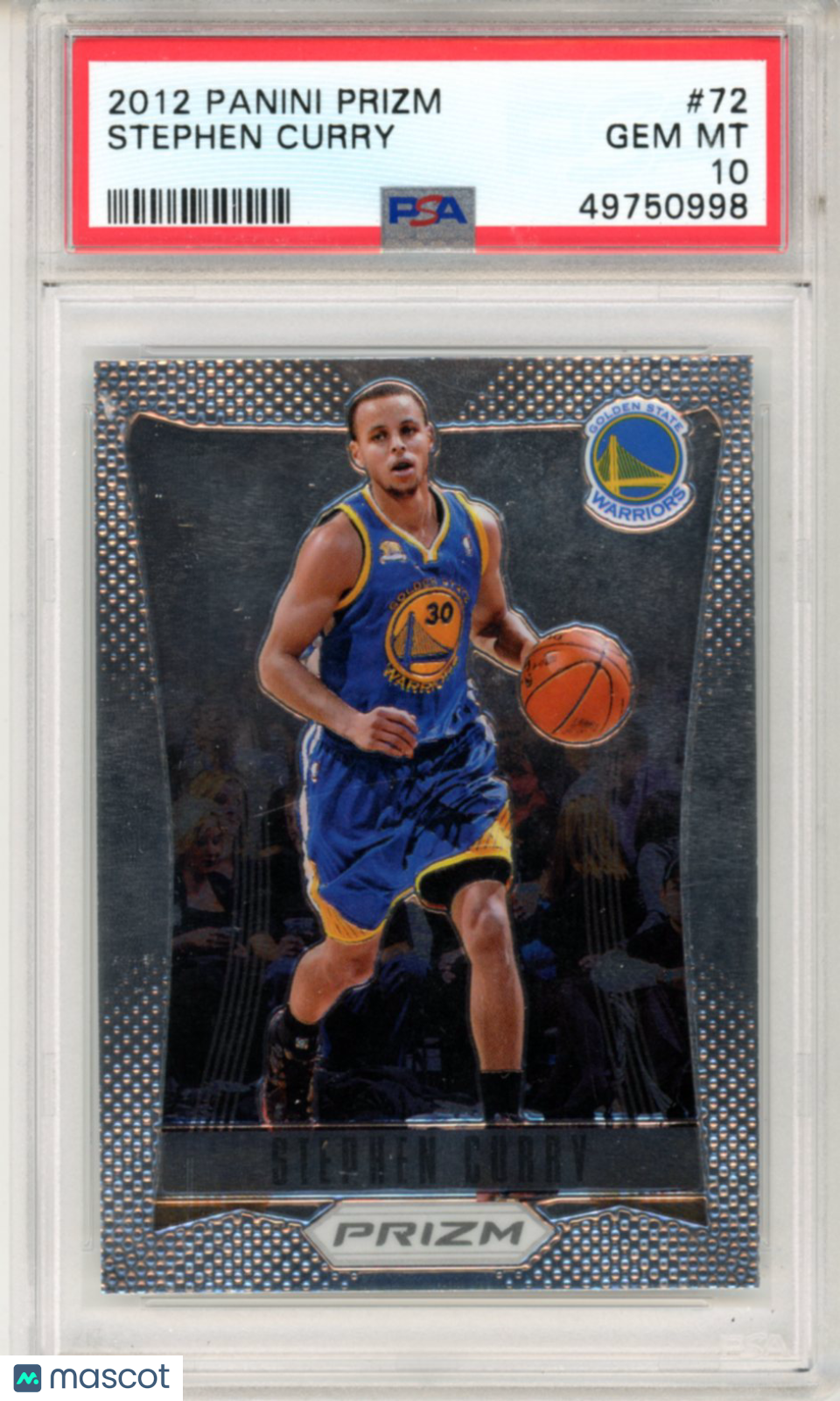 2012 Panini Prizm Stephen Curry #72 PSA 10