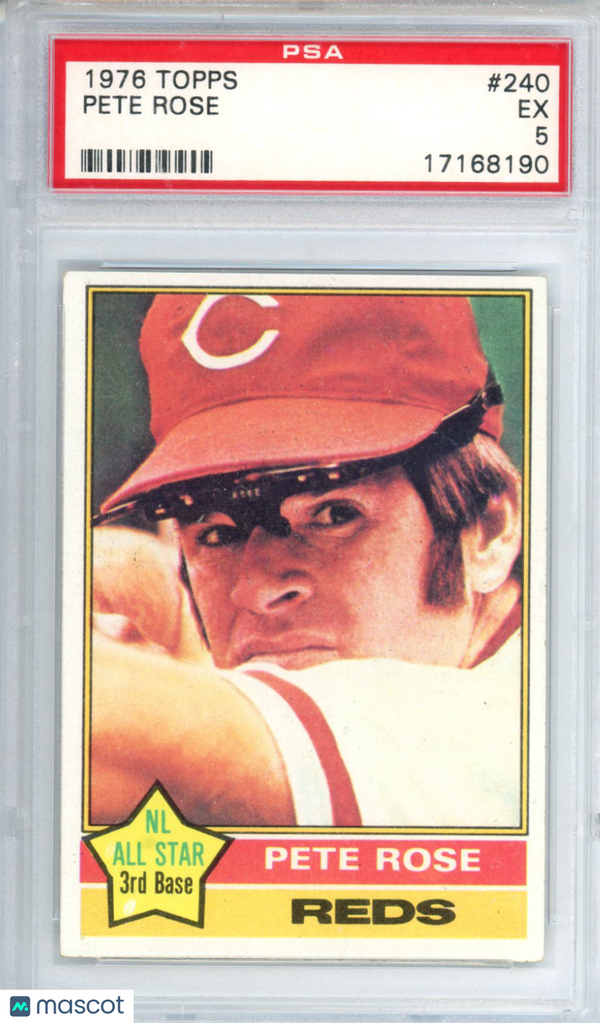 1976 Topps Pete Rose #240 PSA 5 Baseball