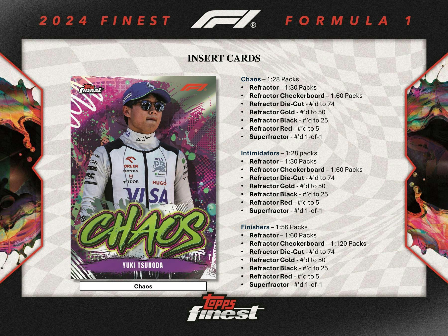 2024 Topps Finest F1 Formula 1 Hobby Box (April 10th)