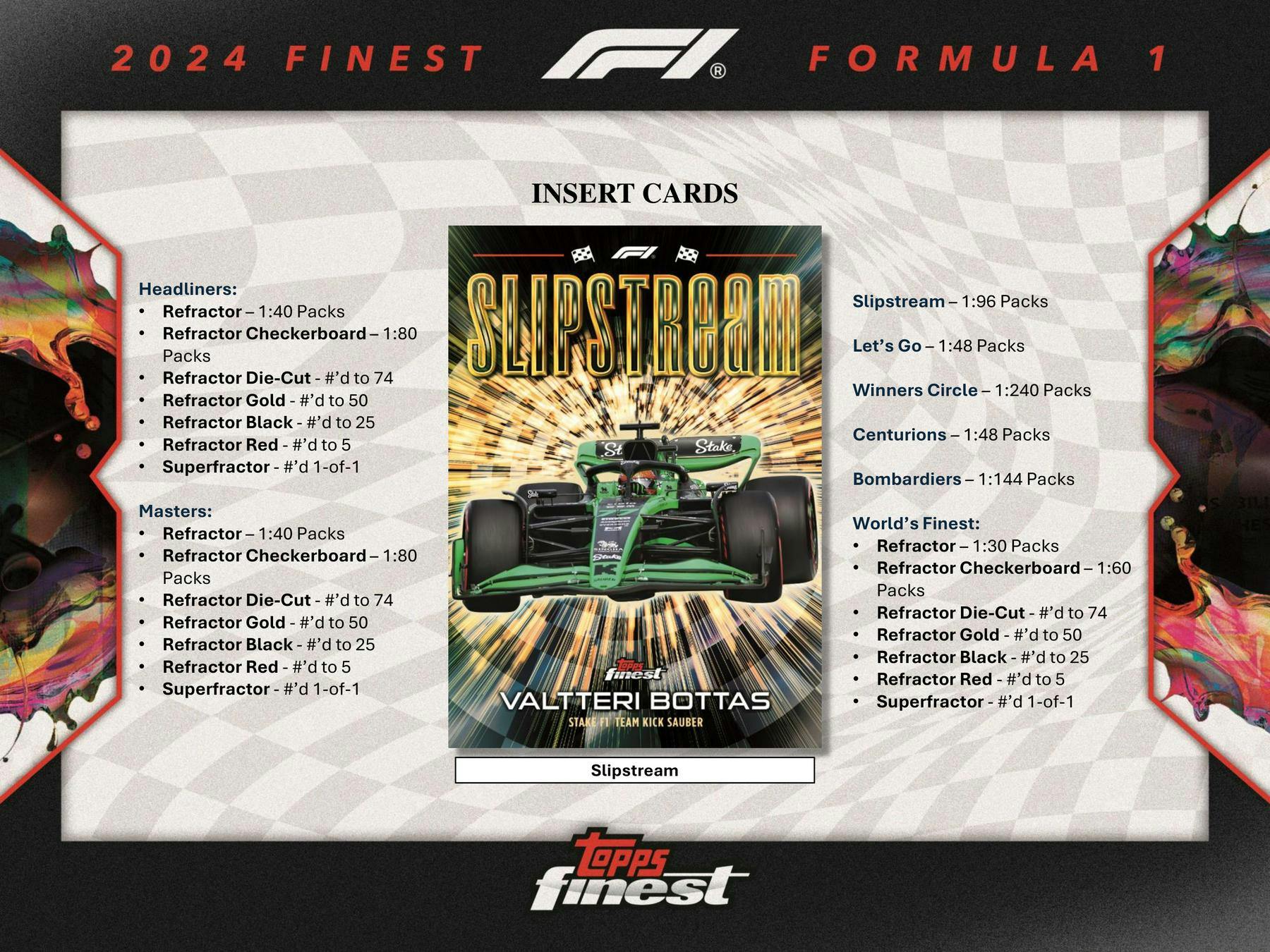 2024 Topps Finest F1 Formula 1 Hobby Box (April 10th)