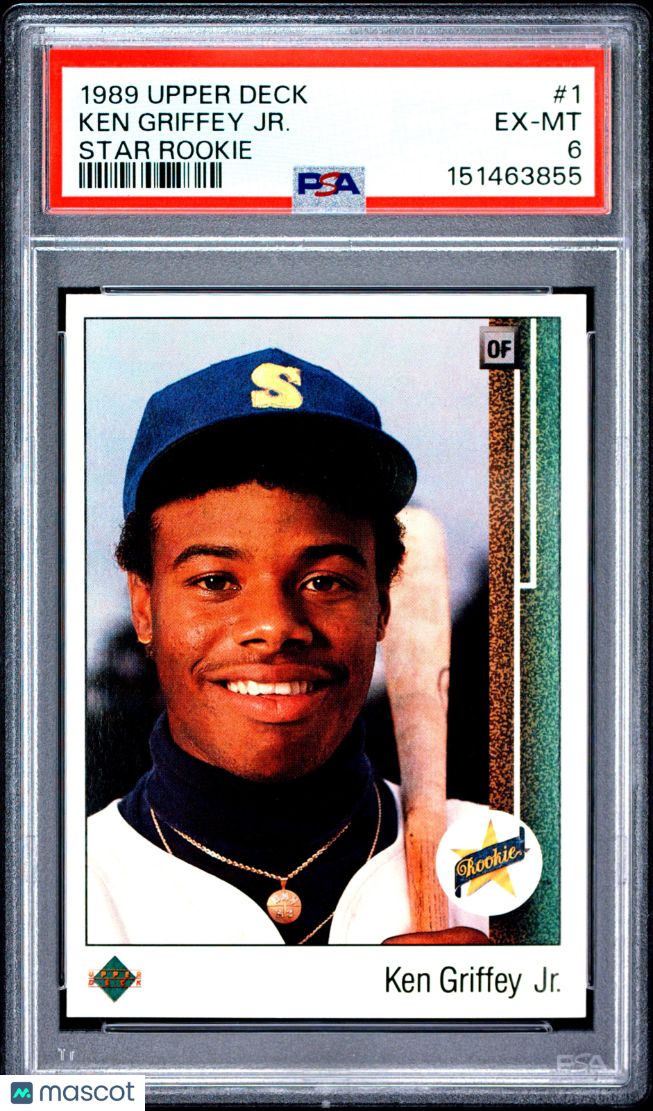 1989 Upper Deck Ken Griffey JR. Star Rookie #1 PSA 6