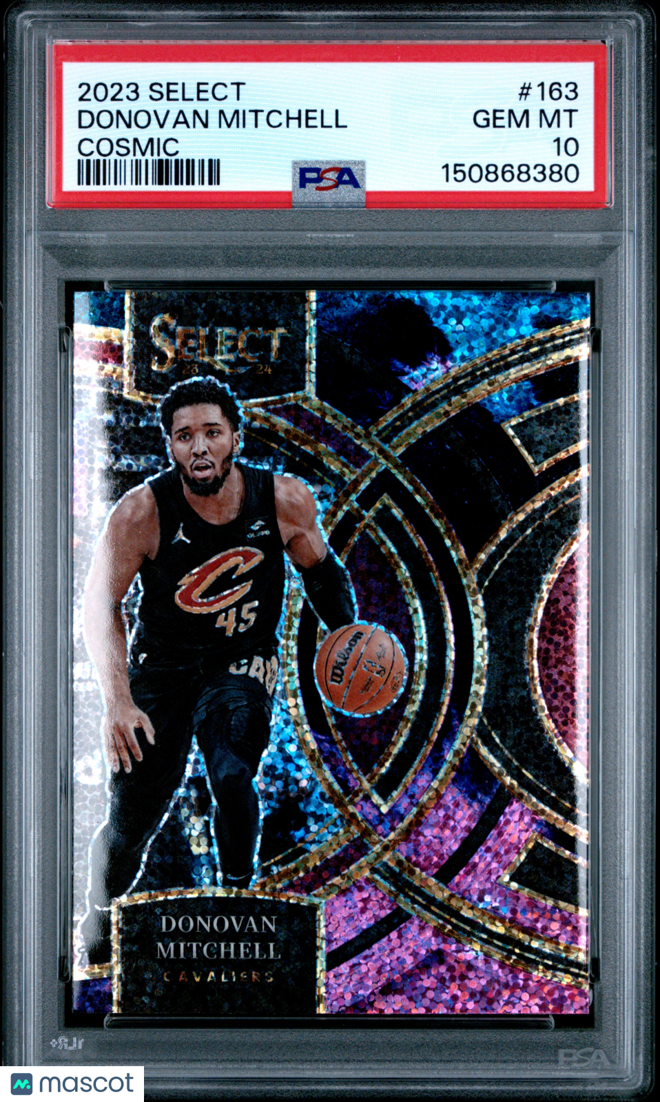 2023 Panini Select Donovan Mitchell Cosmic #163 PSA 10 GEM MINT