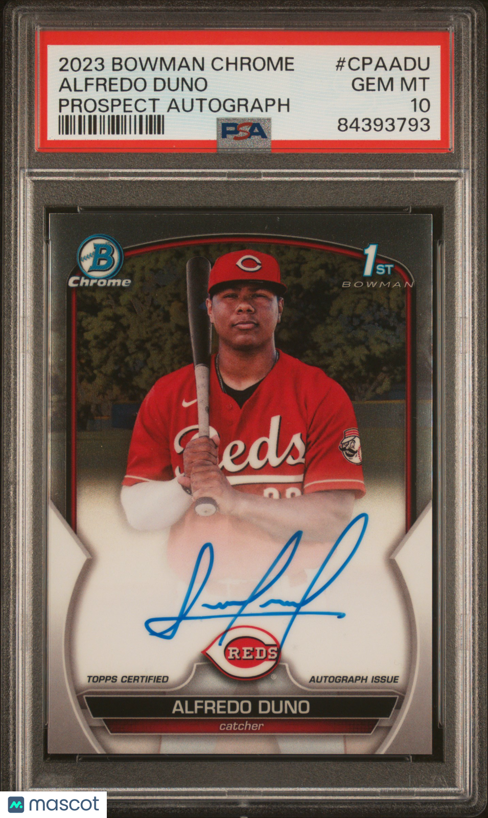 2023 Bowman Chrome Prospect Autographs Alfredo Duno #CPAADU PSA 10