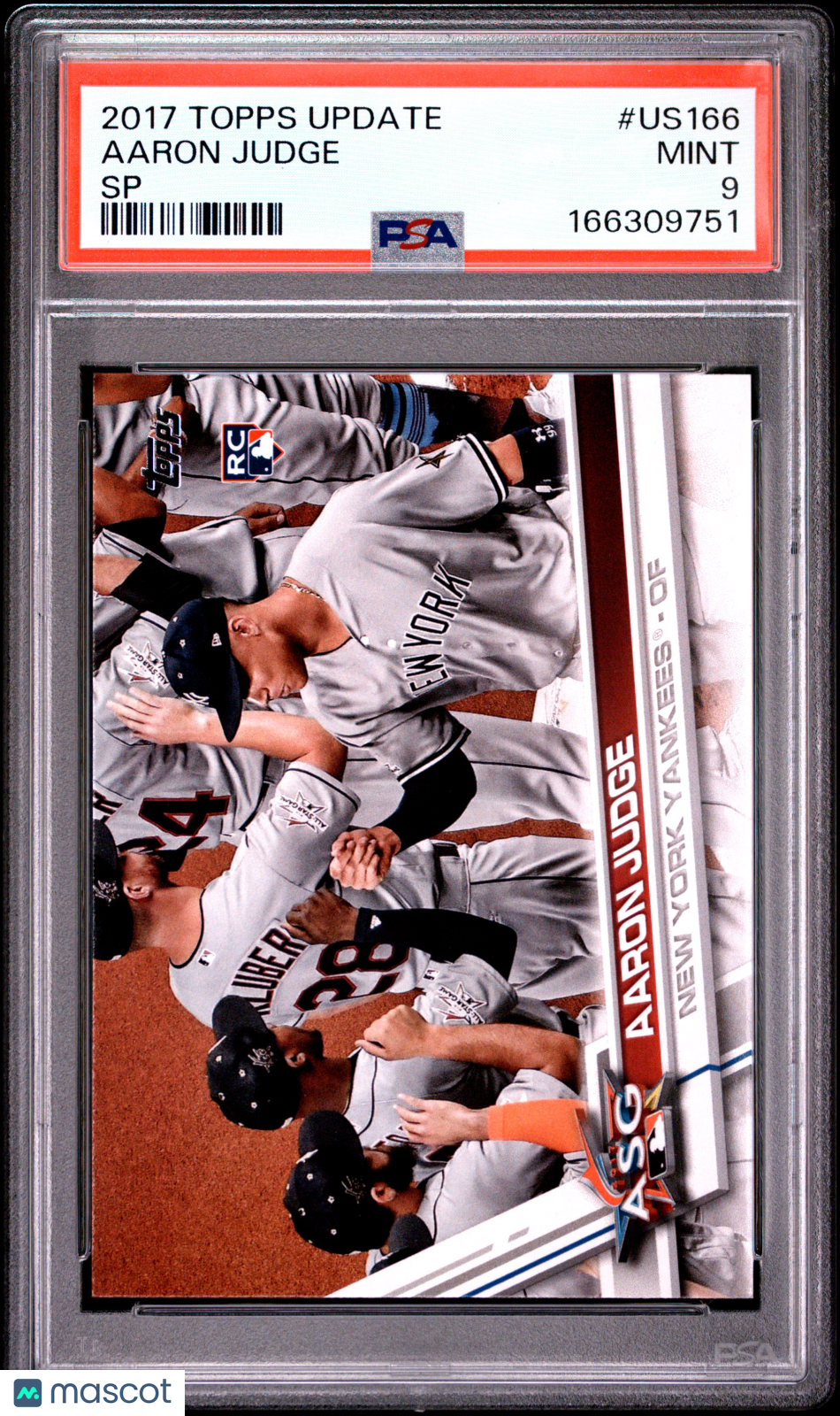 2017 Topps Update Aaron Judge SP Rookie #US166 PSA 9 New York Yankees