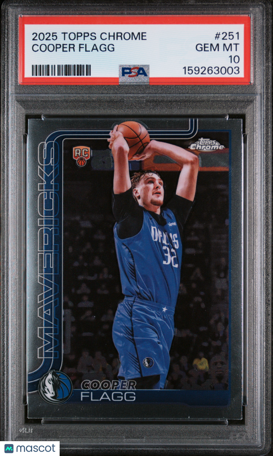 2025 Topps Chrome Cooper Flagg #251 PSA 10
