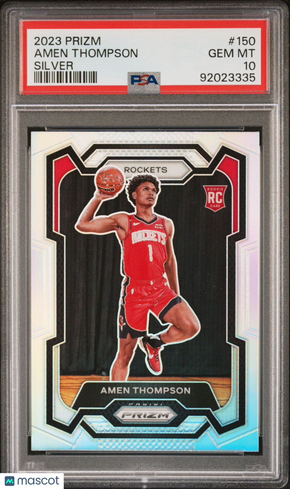 2023 Panini Prizm Amen Thompson Silver Rookie #150 PSA 10 GEM MINT