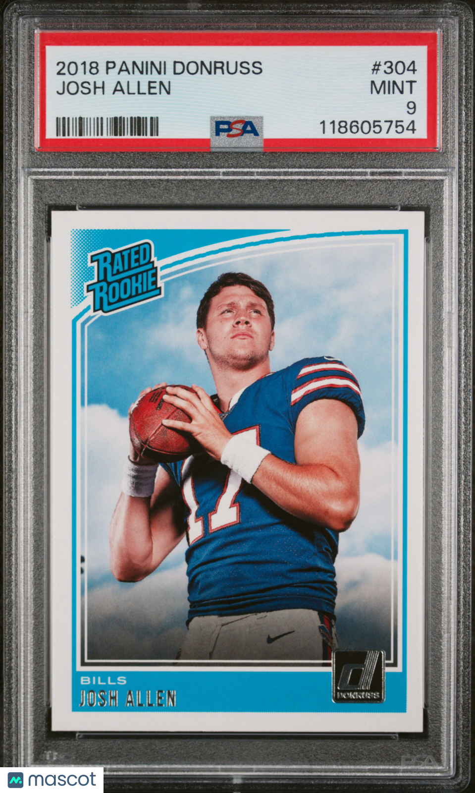 2018 Panini Donruss Josh Allen #304 PSA 9