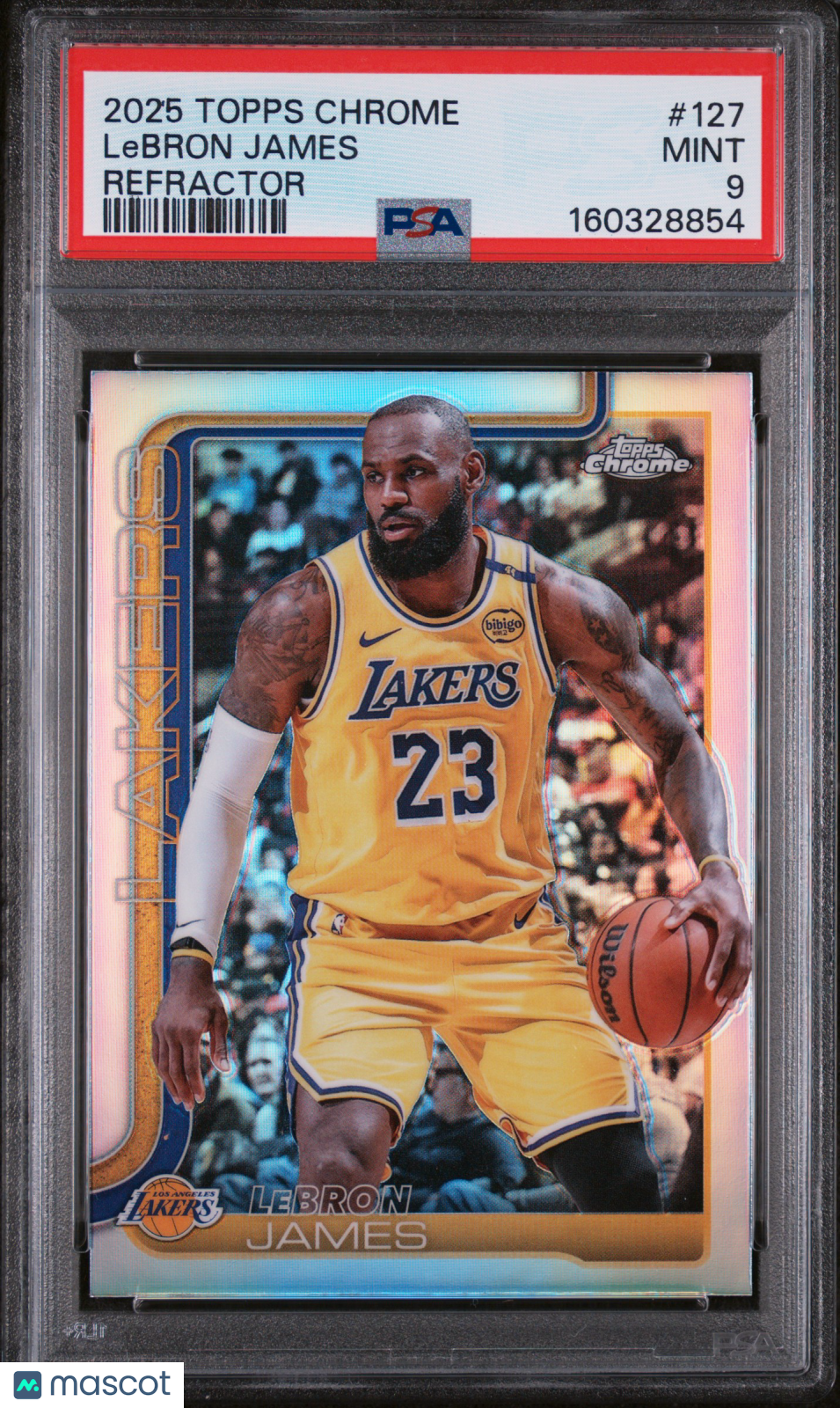 2025 Topps Chrome LeBron James Refractor #127 PSA 9