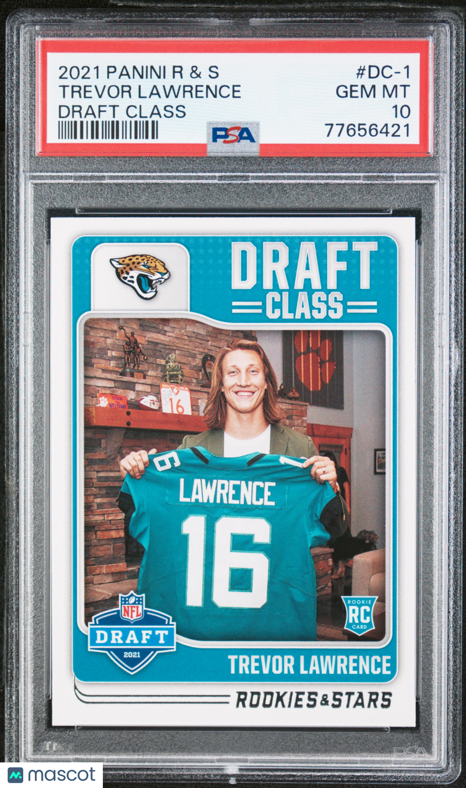 2021 Panini Rookies & Stars Draft Class Trevor Lawrence #DC-1 PSA 10