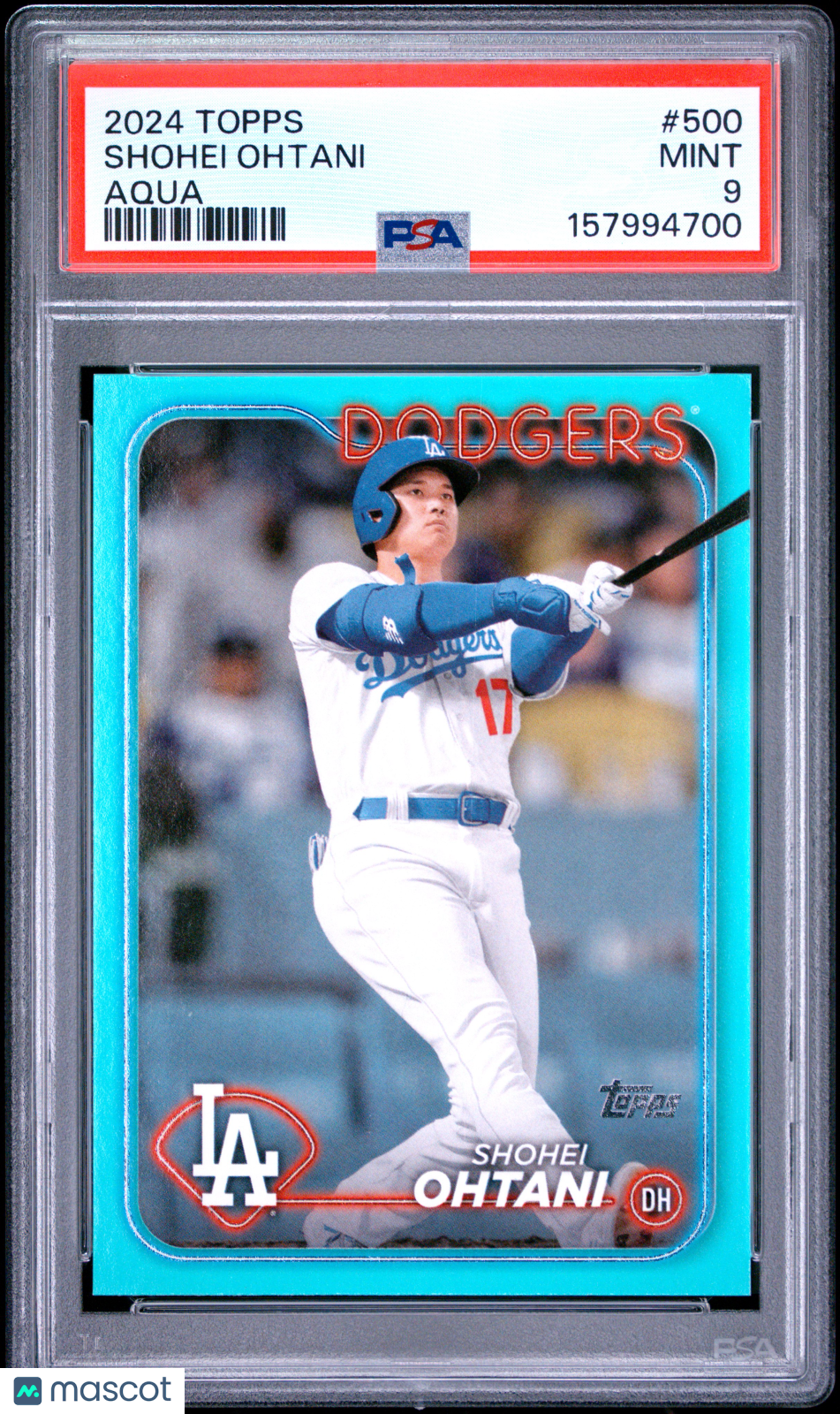 2024 Topps Shohei Ohtani Aqua #500 PSA 9