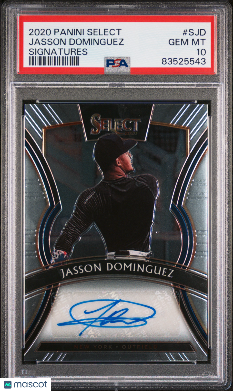 2020 Panini Select Signatures Jasson Dominguez Signatures #SJD PSA 10