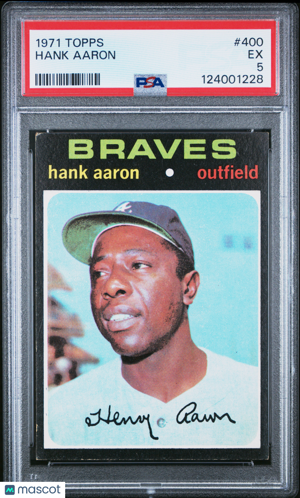 1971 Topps Hank Aaron #400 PSA 5