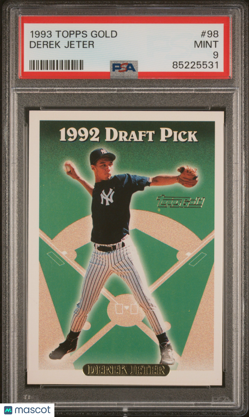 1993 Topps Gold Derek Jeter Rookie #98 PSA 9 New York Yankees