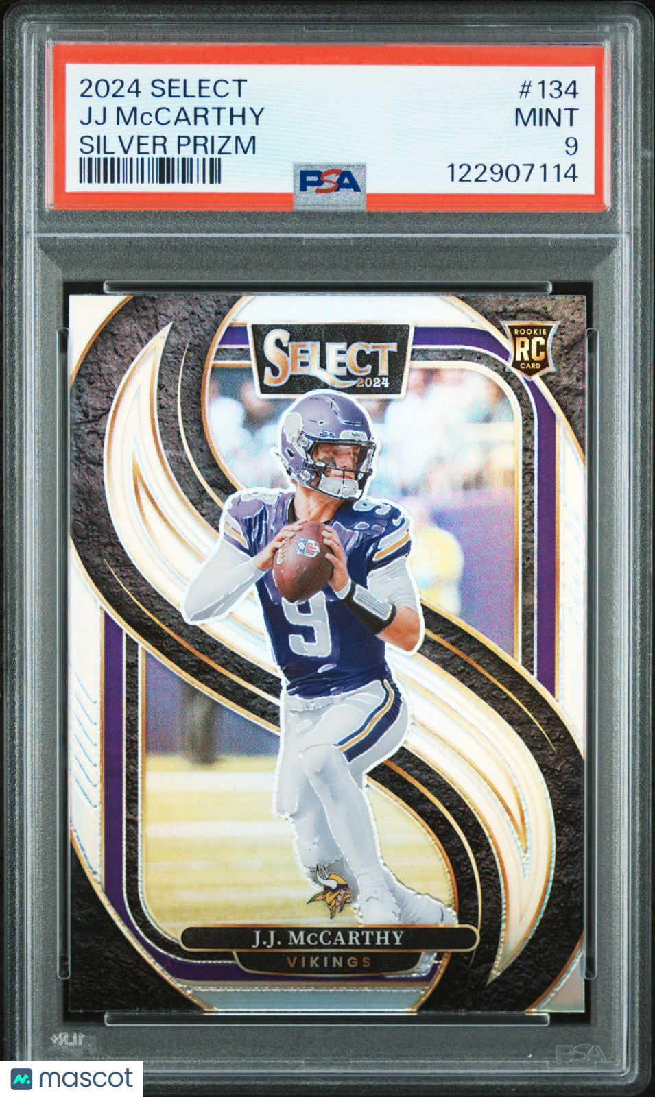 2024 Panini Select JJ Mccarthy Silver Prizm #134 PSA 9