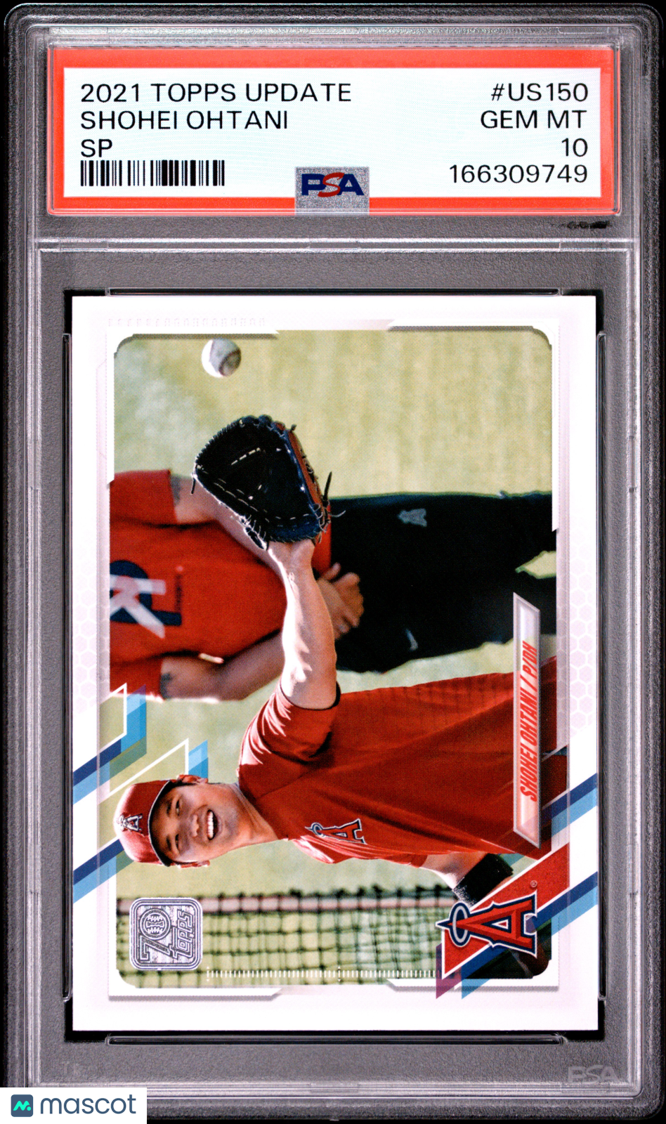 2021 Topps Update Shohei Ohtani SP #US150 PSA 10 Los Angeles Angels