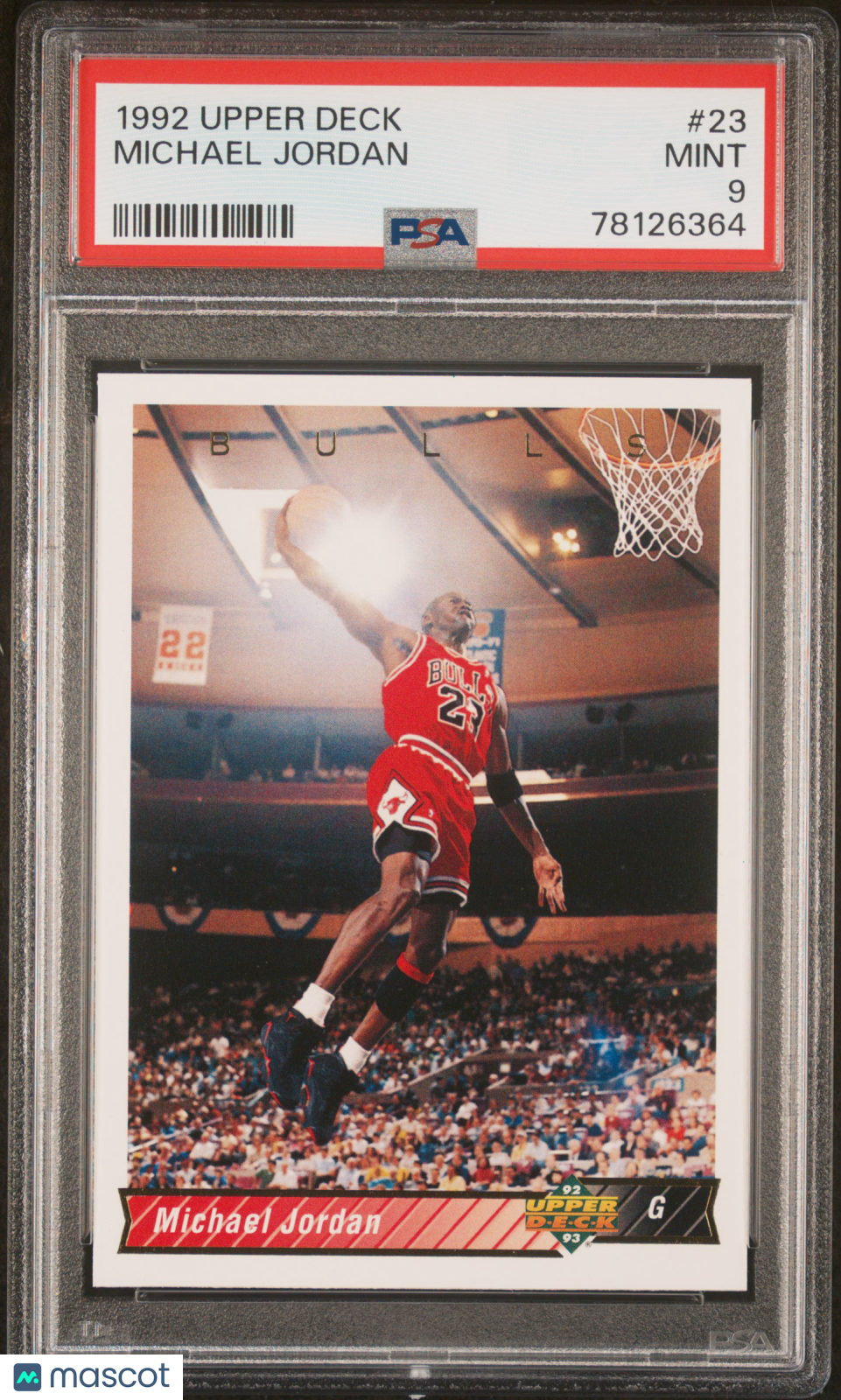 1992 Upper Deck Michael Jordan #23 PSA 9 MINT Chicago Bulls