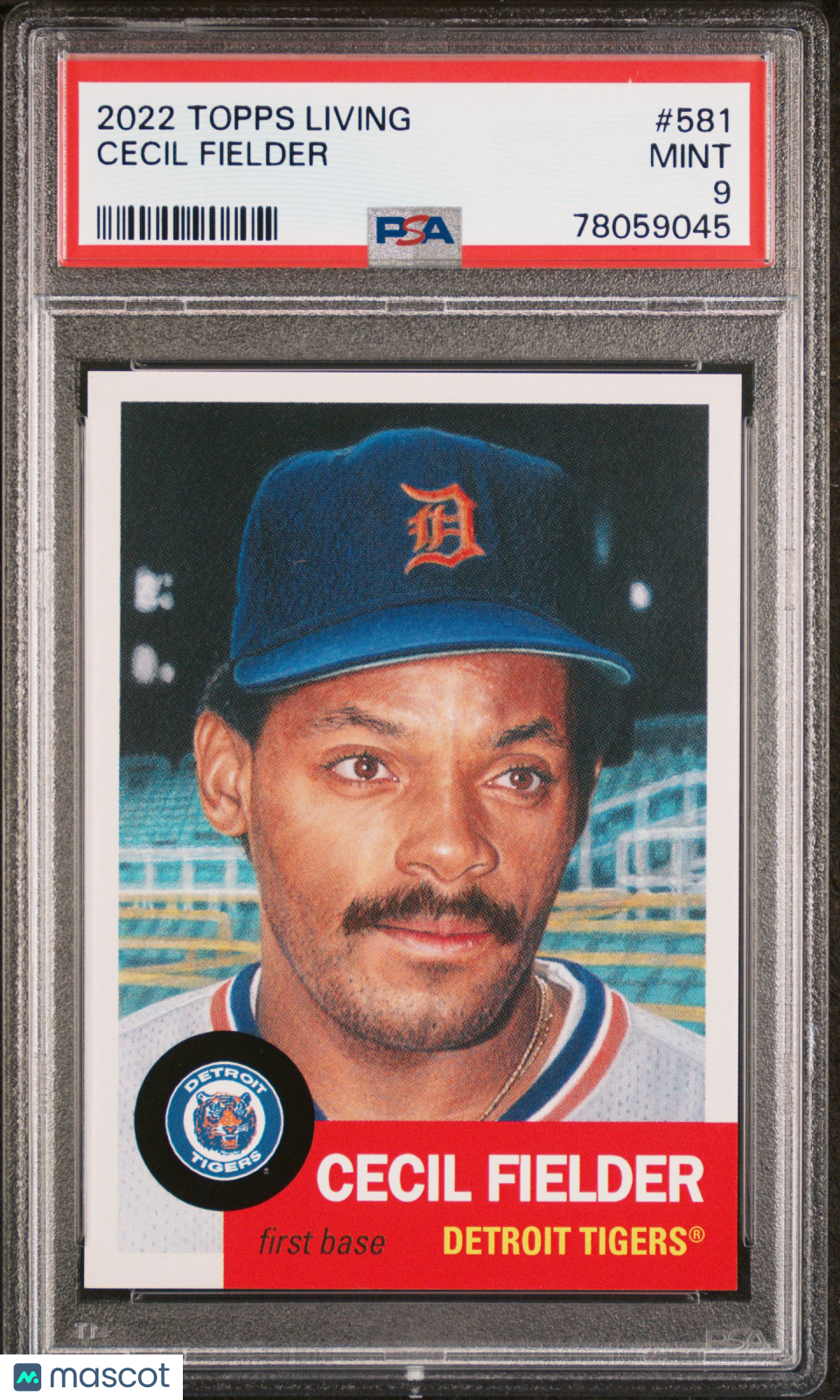 2022 Topps Living Cecil Fielder #581 PSA 9 MINT Detroit Tigers