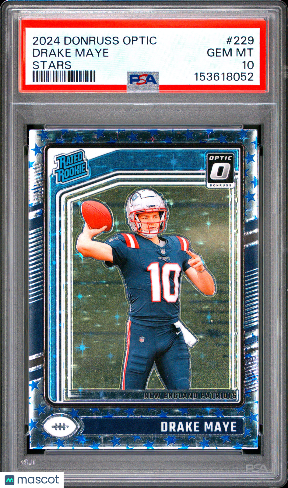 2024 Panini Donruss Optic Drake Maye Stars #229 PSA 10