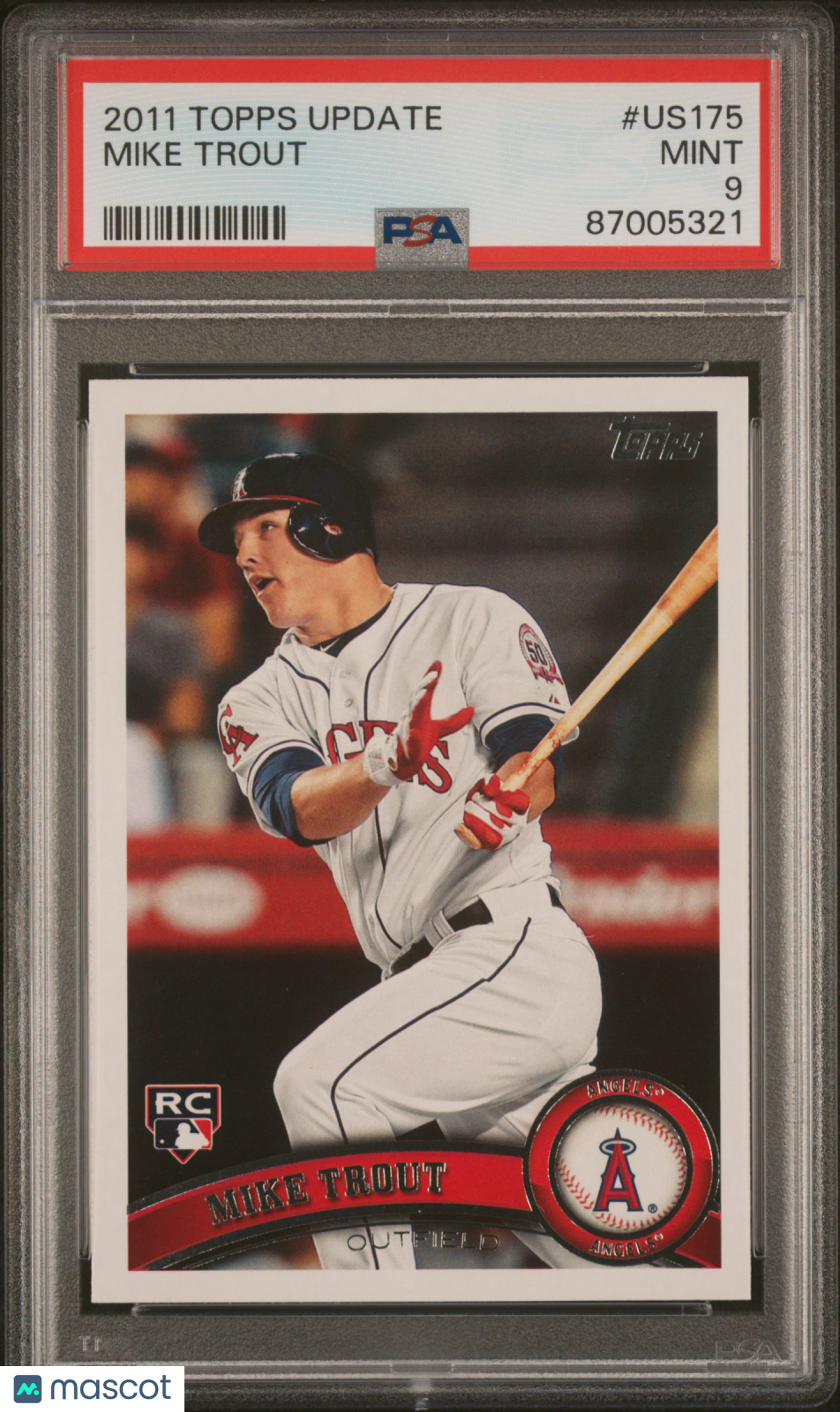 2011 Topps Update Mike Trout #US175 PSA 9