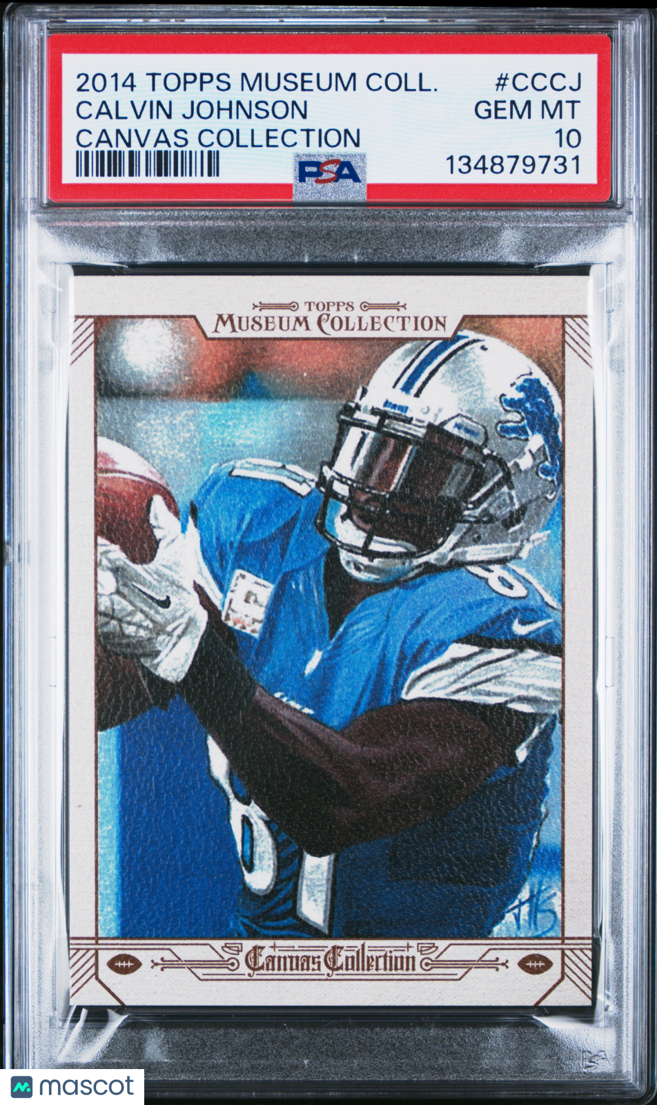 2014 Topps Museum Collection Canvas Collection Calvin Johnson #CCCJ PSA 10