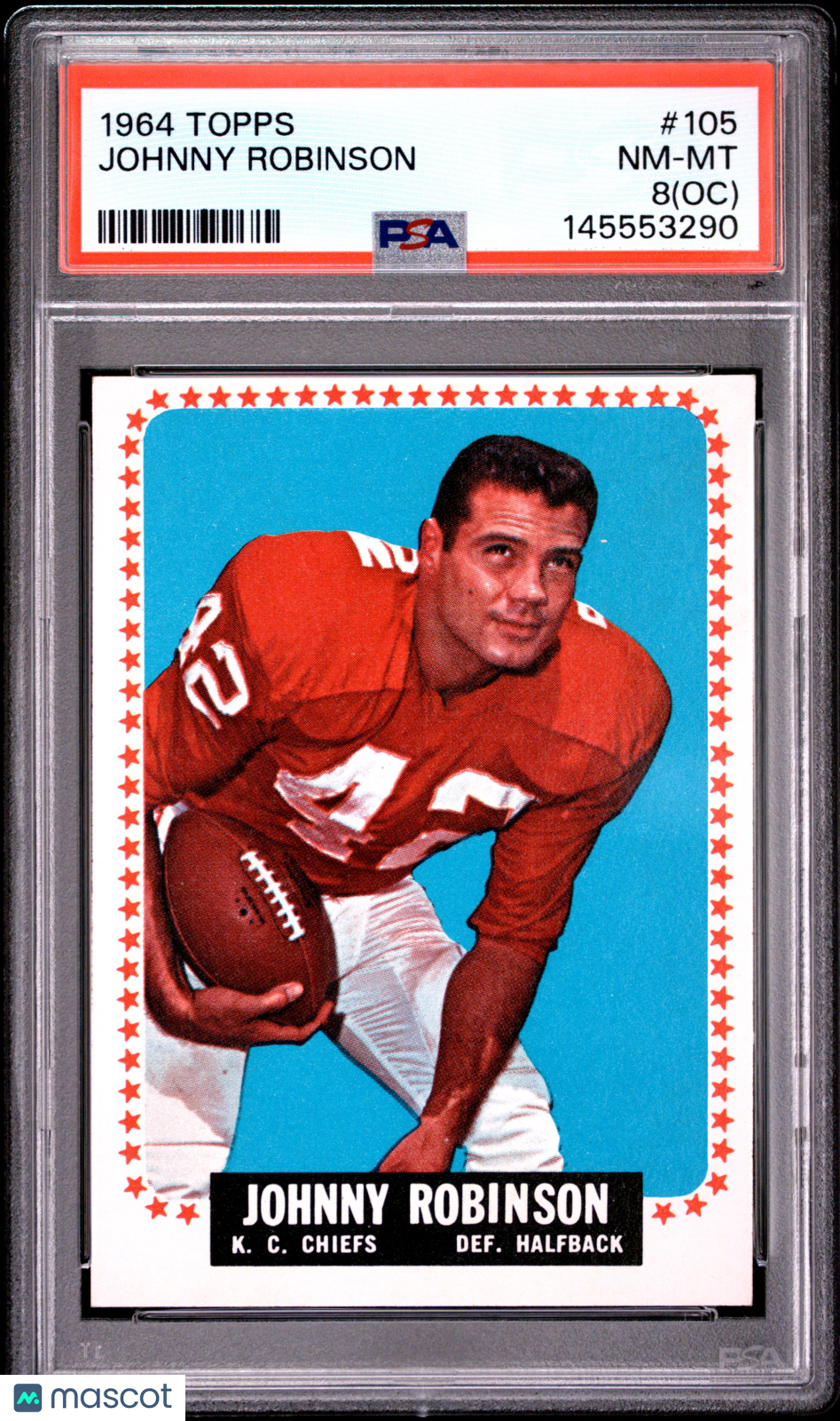 1964 Topps Johnny Robinson Oc #105 PSA 8