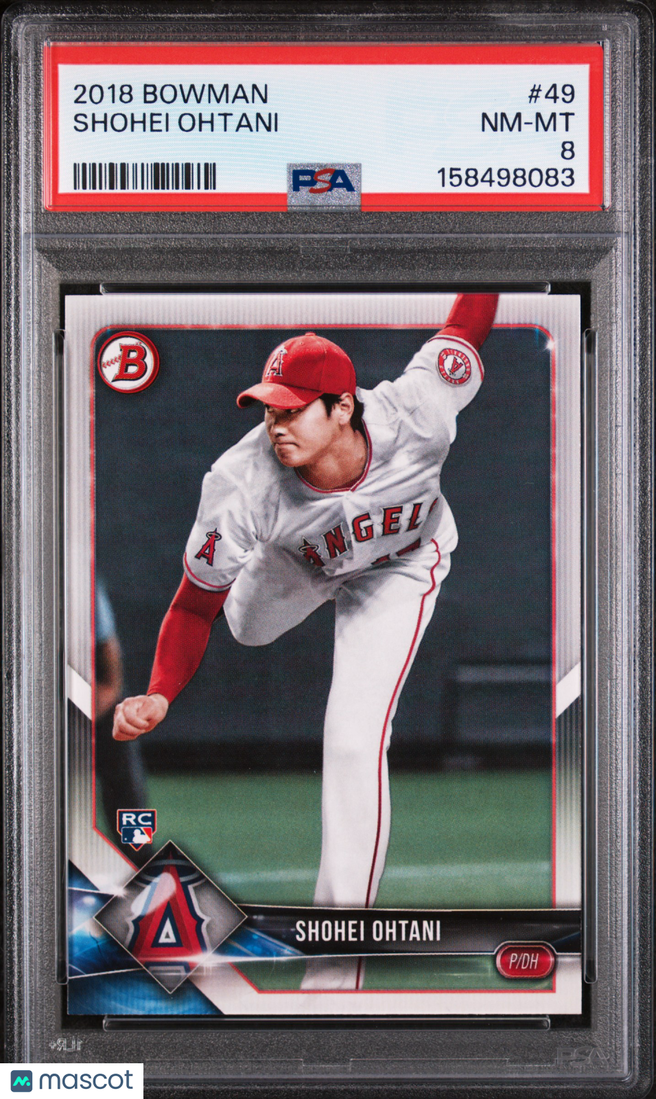 2018 Bowman Shohei Ohtani #49 PSA 8