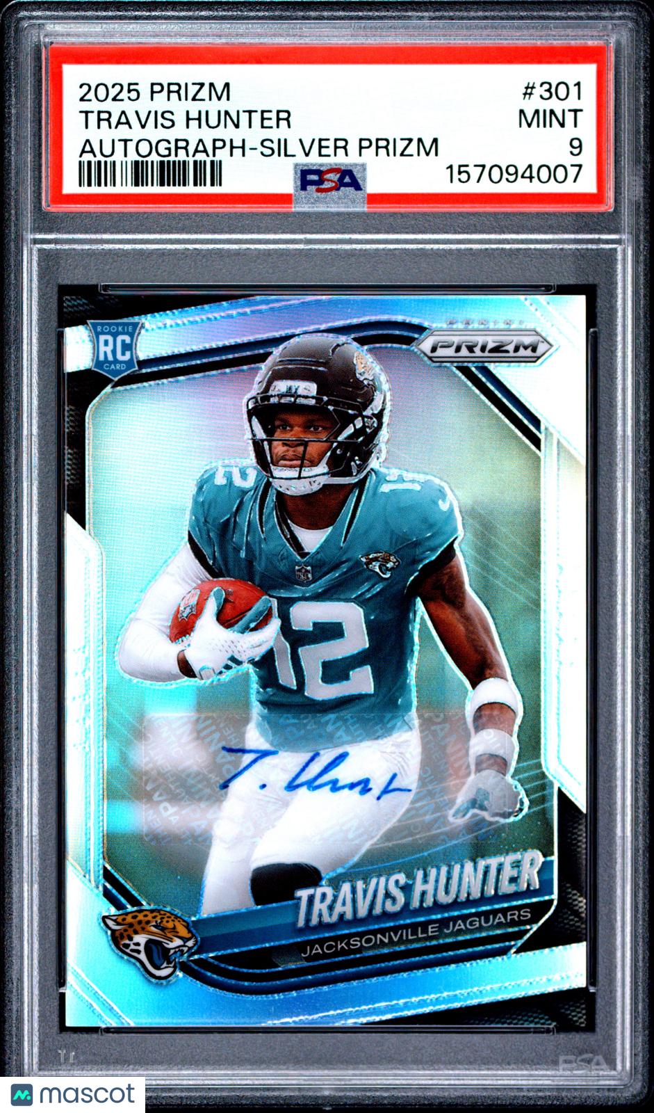 2025 Panini Prizm Travis Hunter Autograph Silver #301 PSA 9