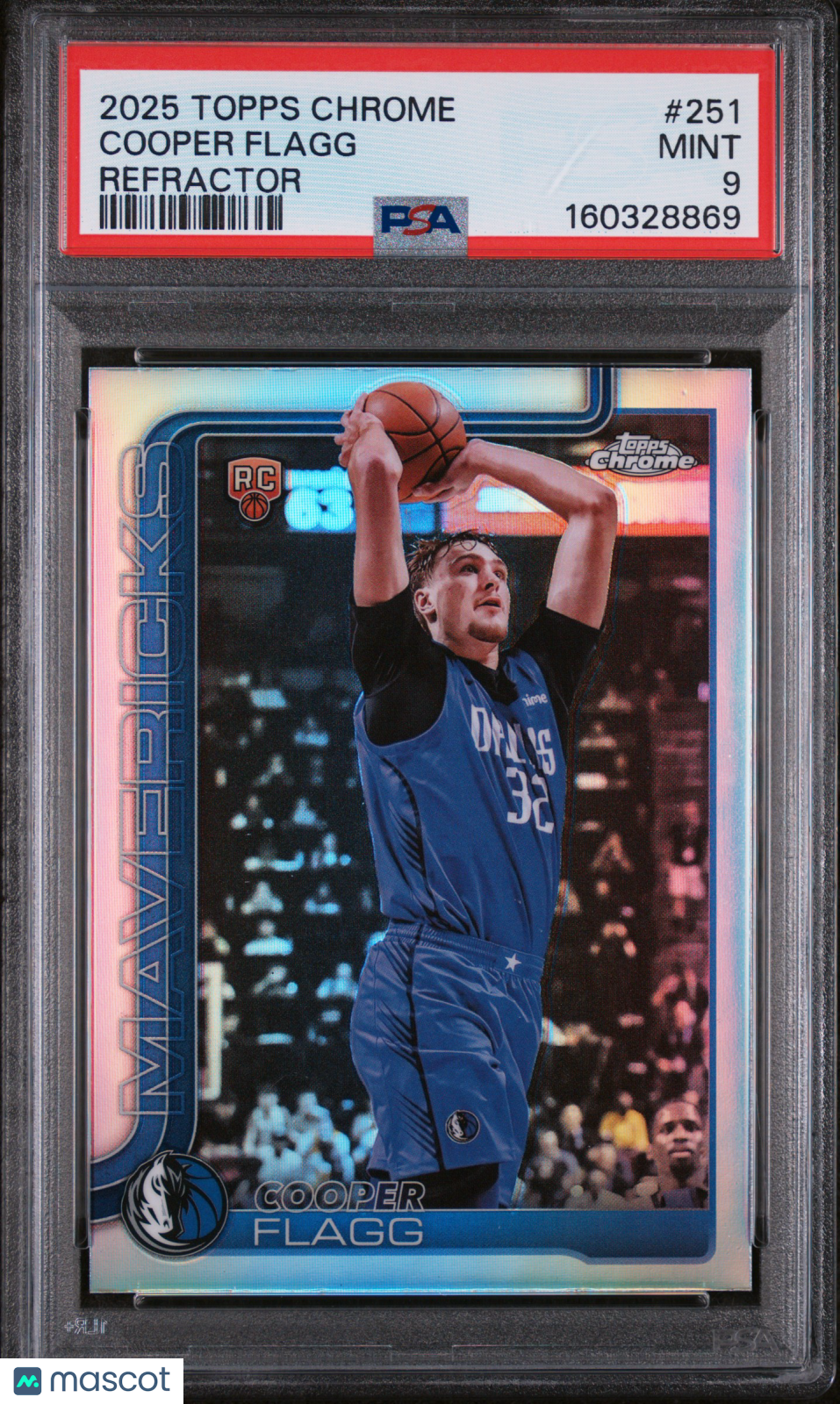 2025 Topps Chrome Cooper Flagg Refractor #251 PSA 9