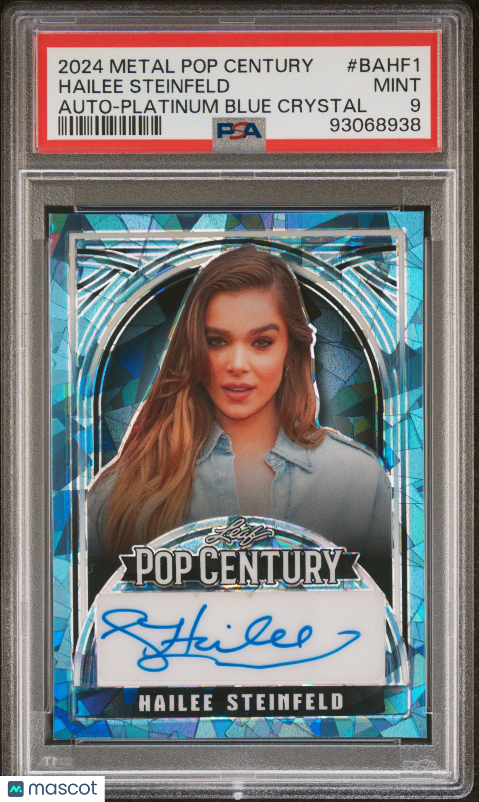2024 Leaf Metal Pop Century Autographs Hailee Steinfeld #BAHF1 PSA 9