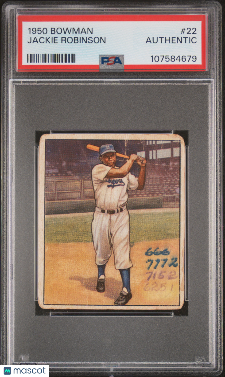 1950 Bowman Jackie Robinson #22 PSA A