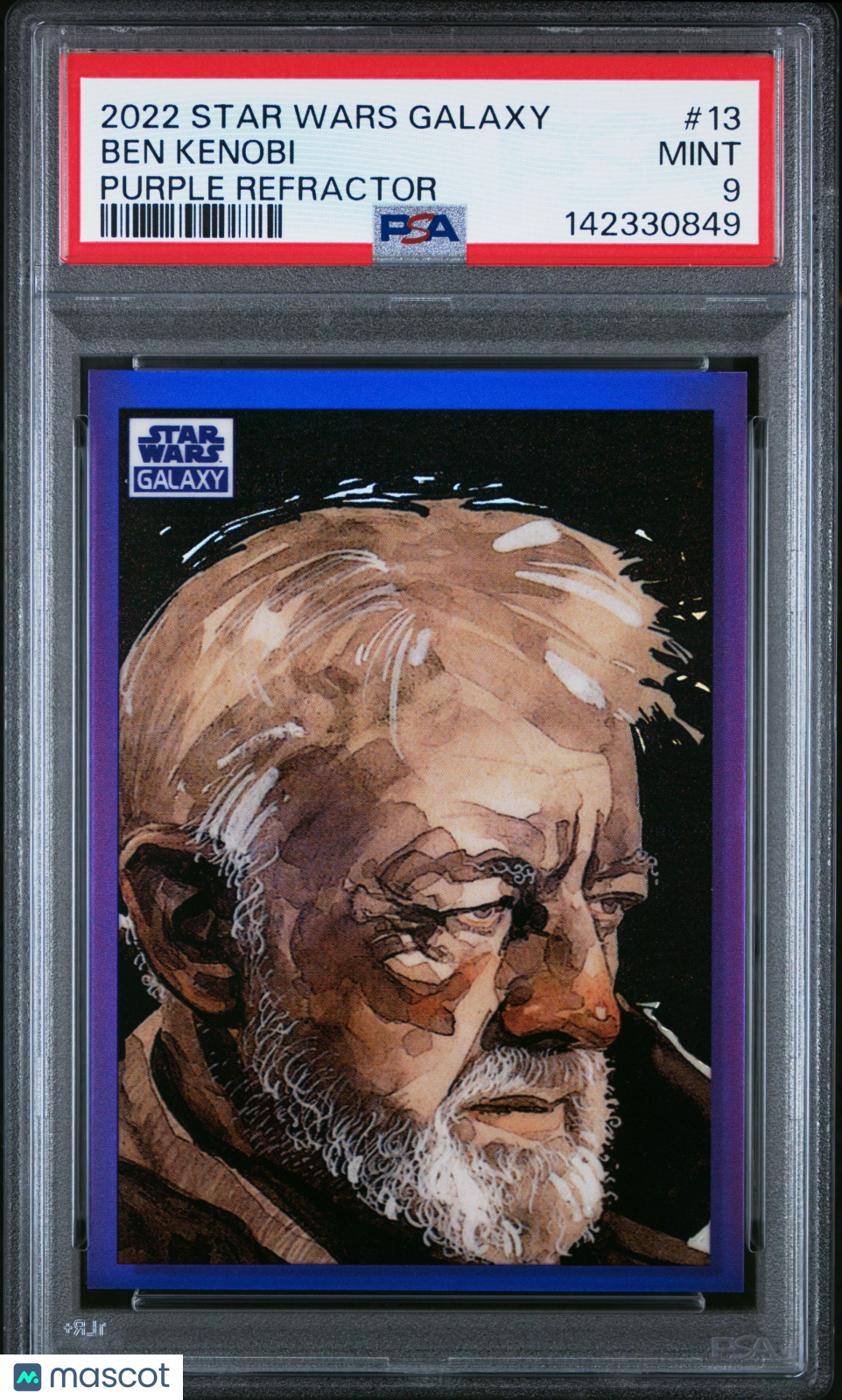 2022 Topps Chrome Star Wars Galaxy Ben Kenobi #13 PSA 9