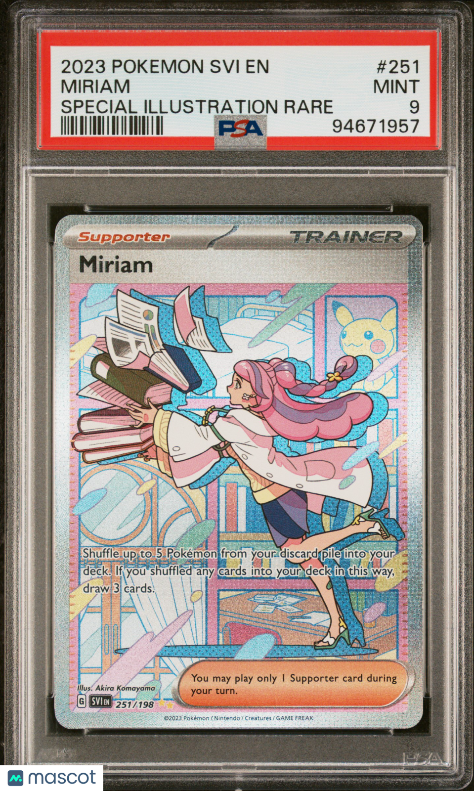 2023 Pokemon Scarlet & Violet Miriam #251 Special Illustration Rare PS