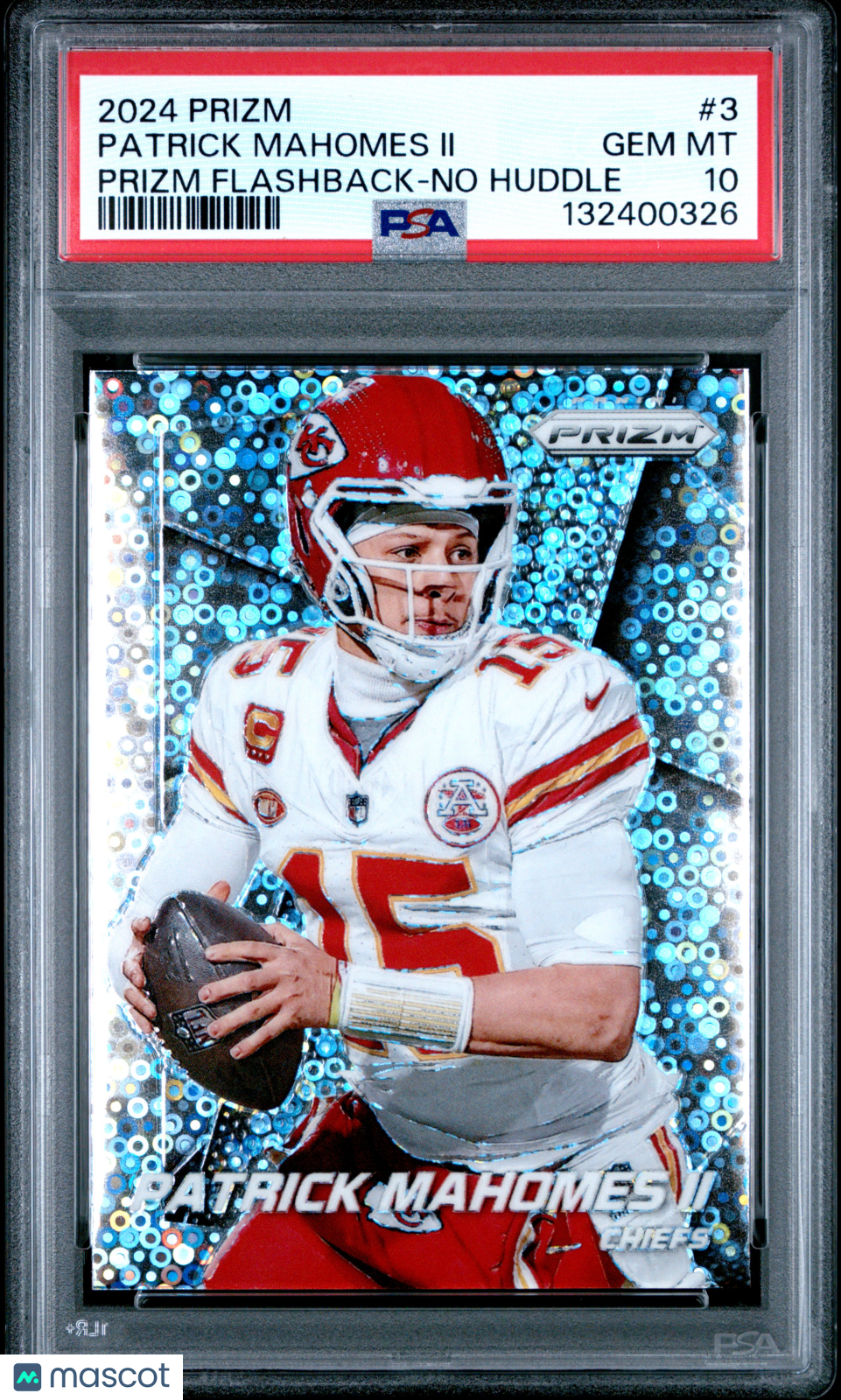 2024 Prizm Flashback Patrick Mahomes II No Huddle #3 PSA 10 GEM MINT Kansas City