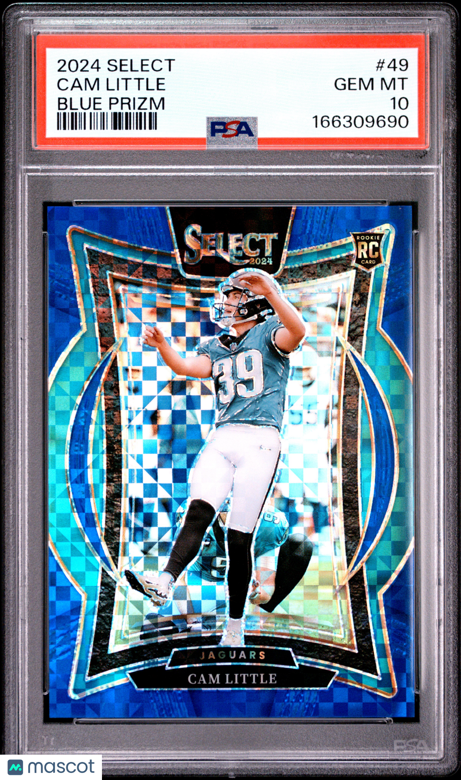 2024 Panini Select Cam Little Blue Prizm Rookie 130/249 #49 PSA 10