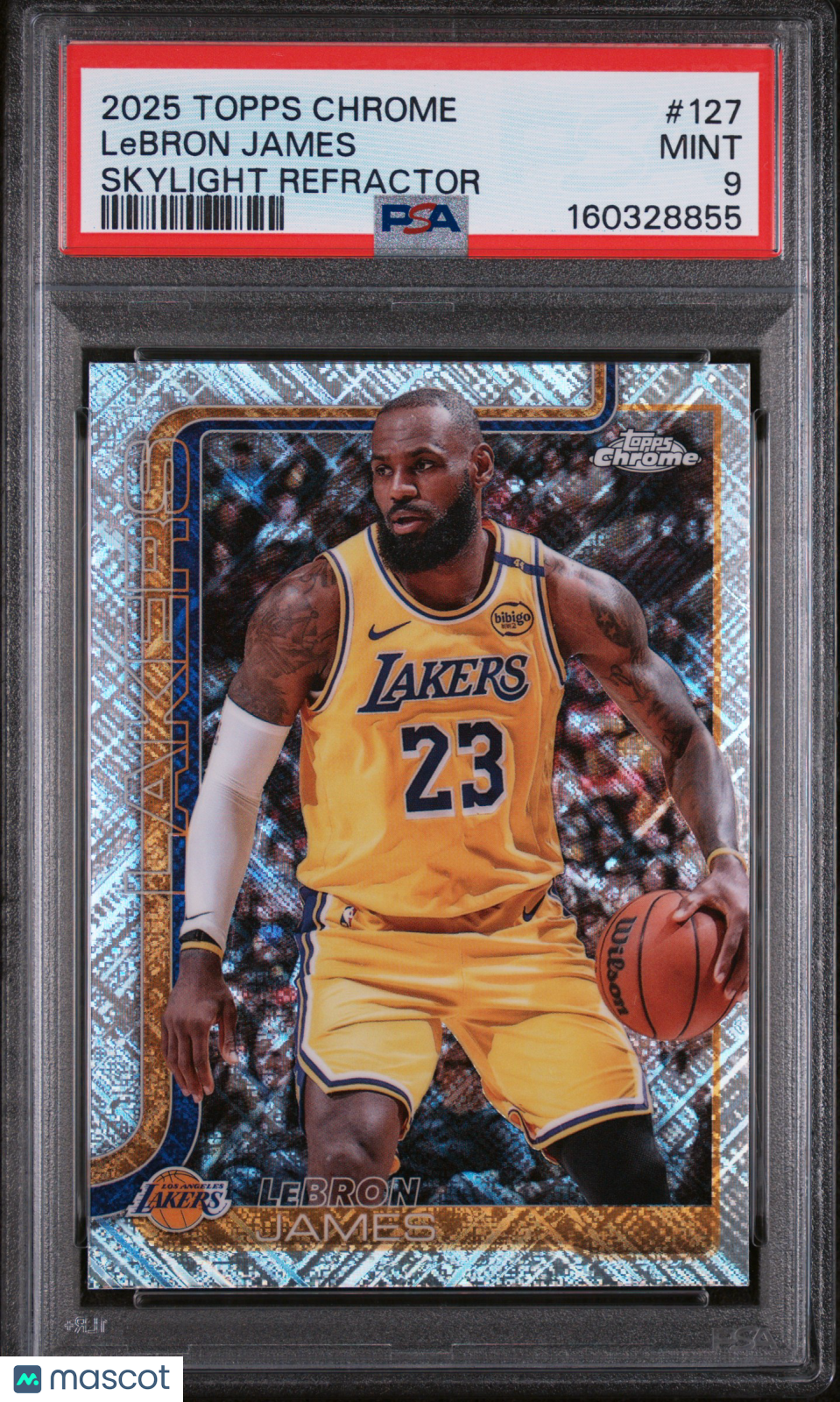 2025 Topps Chrome LeBron James Skylight Refractor #127 PSA 9