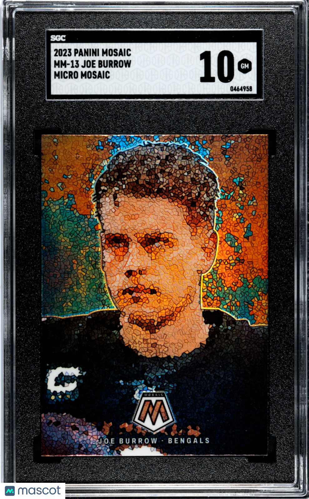 2023 Panini Mosaic Joe Burrow Micro #MM-13 SGC 10 GEM MINT Cincinnati Bengals